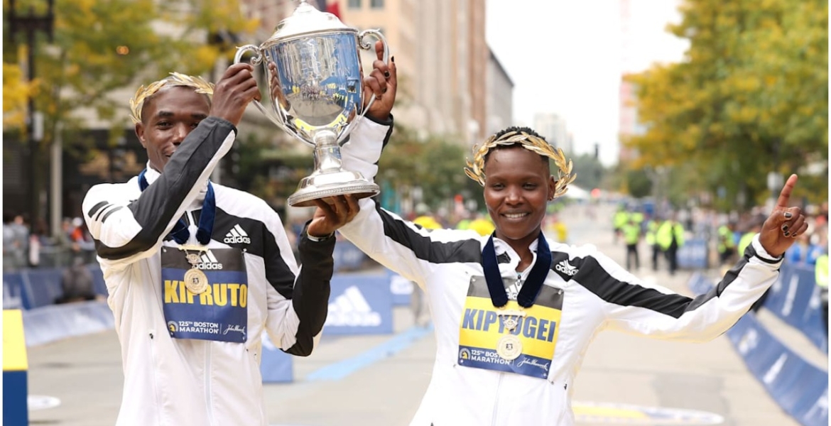 Benson Kipruto and Diana Kipyogei win Boston Marathon 2021 for