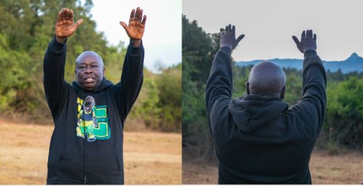 Gachagua Treks to Mount Kenya to Pray and Thank God for Rains