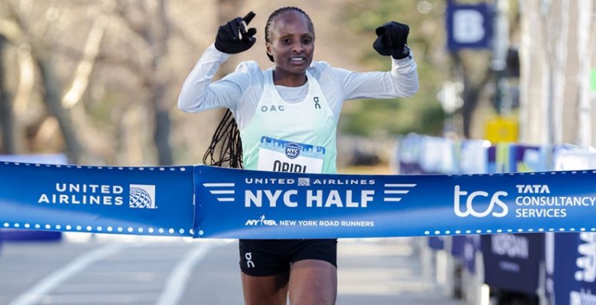 Kenya’s Hellen Obiri Smashes New York City Half Marathon Record