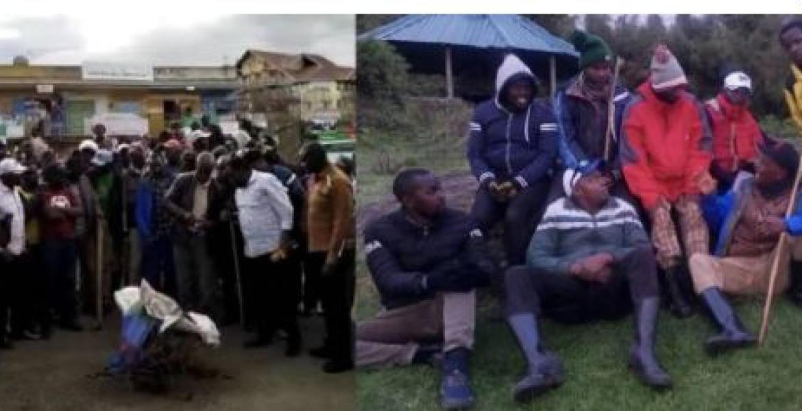 Kikuyu Traditionalists Destroy Alleged LGBTQ Flag Hoisted Atop Mt Kenya in 2019
