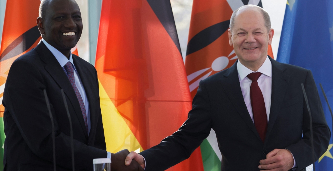 President Ruto and German Chancellor Olaf Scholz President Ruto Announces 250,000 Job Opportunities for Kenyans in Germany