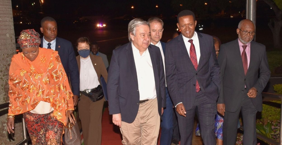 UN Secretary-General Antonio Guterres Visits Kenya, to Meet Ruto