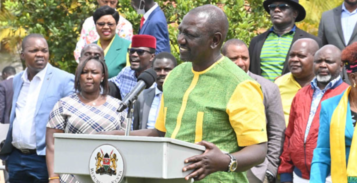 President William Ruto Addressing Press During Past UDA Parliamentary Engagement More Pressure at Ruto's Camp as UDA National Vice Chairperson Ditches the Party