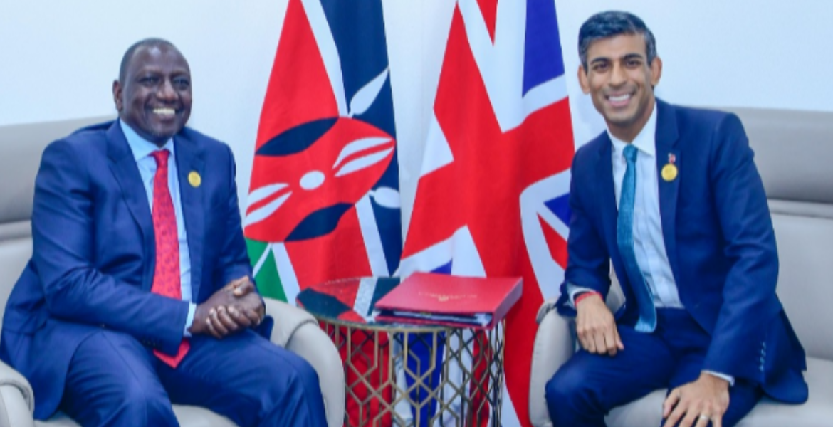 President William Ruto (Left) and UK Prime Minister Rishi Sunak (Right) Changes to UK Student Visa Application Kenyans Ought to Know