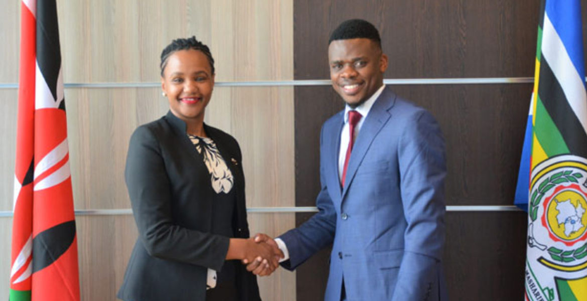 UDA Diaspora Leader Danson Mukile With Diaspora PS Roseline Njogu Diaspora Alliance Lauds PS Roseline Njogu's Efforts to Promote Welfare of Kenyans Abroad