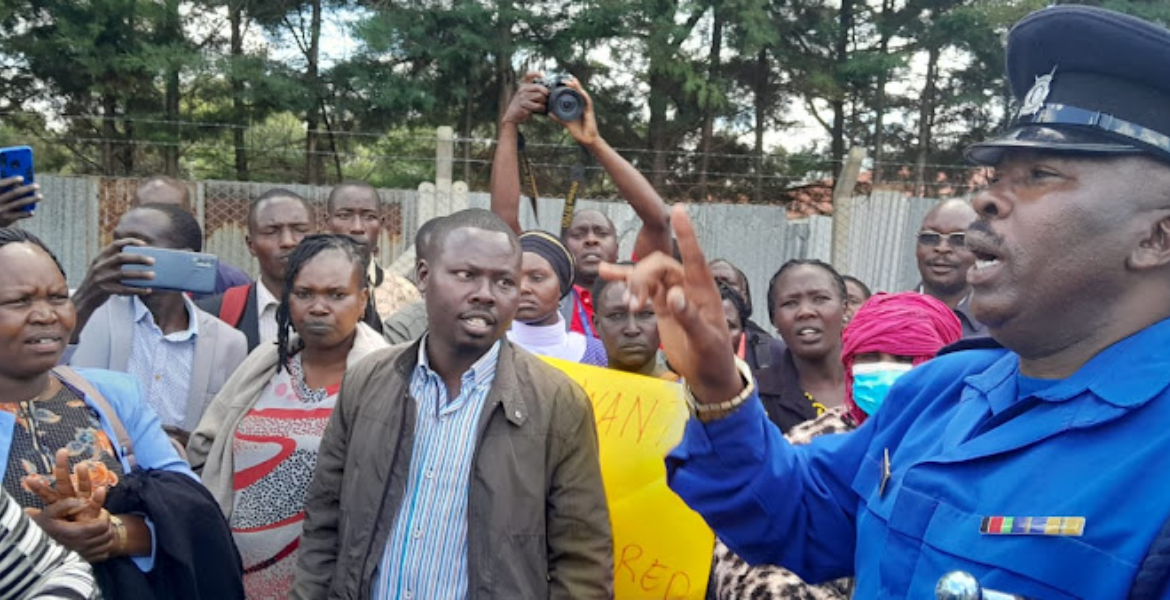 Parents at Uasin Gishu County Offices Demanding Refund on July 10, 2023 Finland Education Scam: Parents Storm Uasin Gishu County Offices for Refund