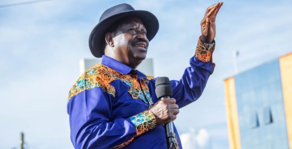 Azimio Leader Raila Odinga Addressing Supporters in Murang'a County on April 20, 2023 Azimio Disowns Joint Statement Issued by Kenya Kwanza