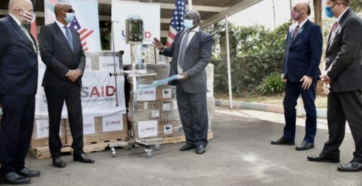 USAID Officials During the Donation of 200 State-of-the-art Ventilators to Kenya US Govt Tells Kenyans to Stay Vigilant Against Fake USAID Officials