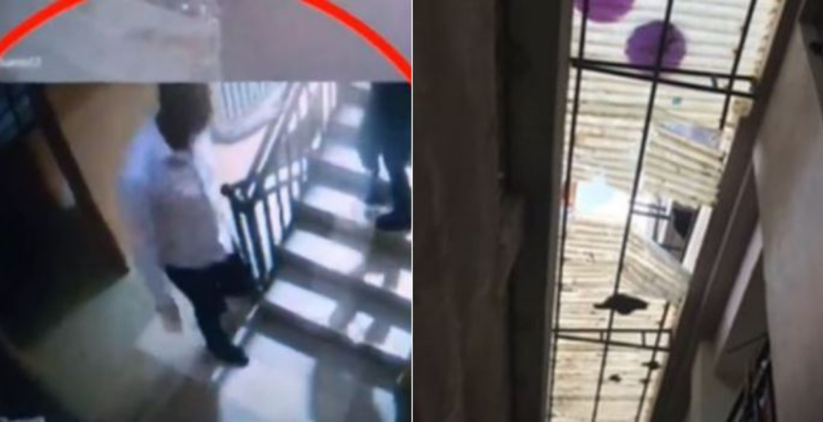 CCTV Footage Captures a Banker Moments Before Falling From the Third Floor Disturbing Footage: Banker Falls From 3-Storey Building After Interaction with Woman