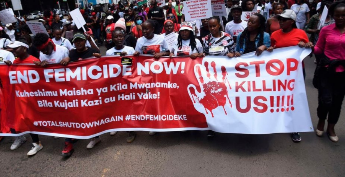 Women in Nairobi Take Part in a Protest Dubbed 'Feminist March Against Femicide' Kenya Unites Against Femicide Epidemic