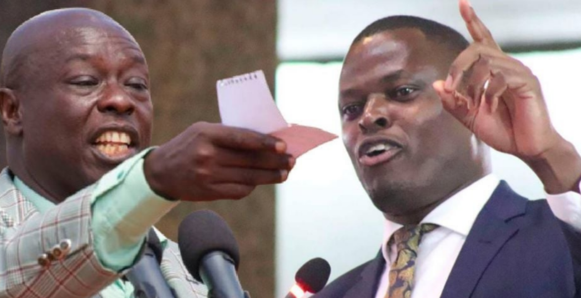 Deputy President Rigathi Gachagua (Left) and Kiharu MP Ndindi Nyoro Rigathi Gachagua's Calculated Moves Leave Ndindi Nyoro in Retreat