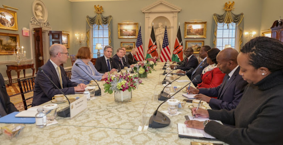 Kenyan Delegation led by Prime cabinet Secretary Musalia Mudavadi Hold Talks With Their US Counterparts led by Secretary of State Antony Blinken Mudavadi, US Secretary of State Blinken Discuss Regional Stability in Washington