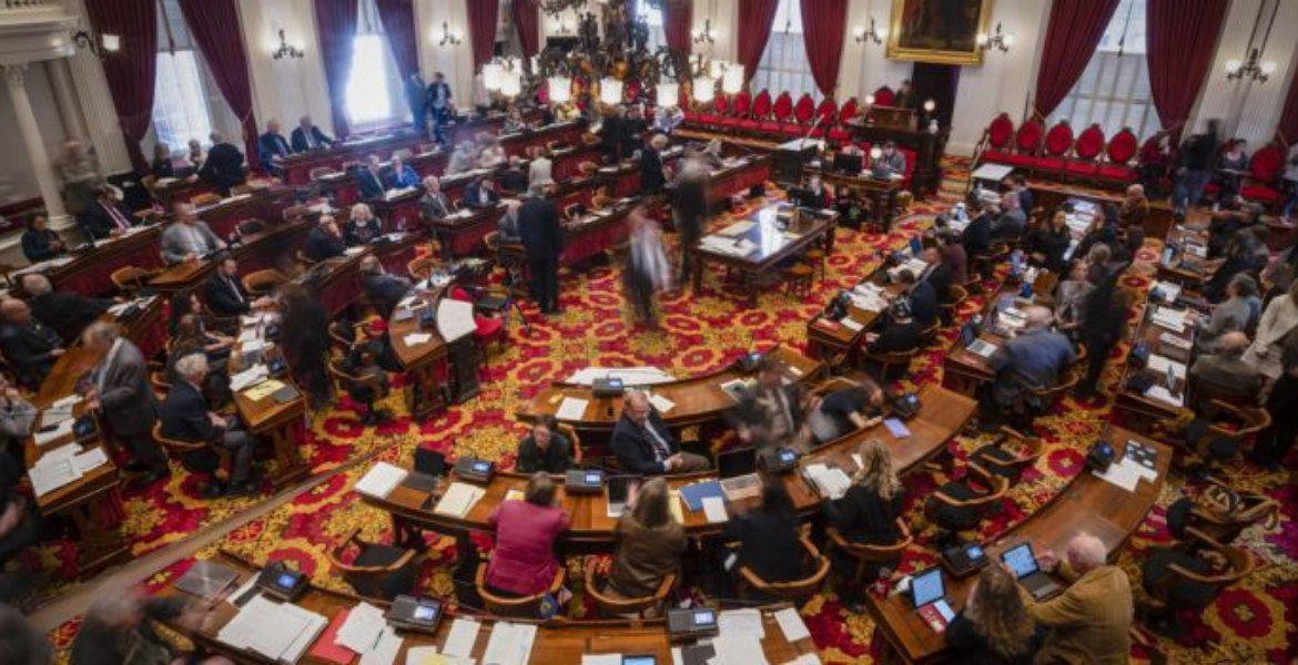 Several Politicians During a Session at the Vermont House of Representatives US Politician Advocates Bill to Protect Kenyan Family from Hair Discrimination
