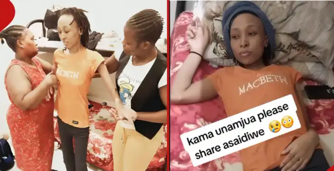 Lucy Nyambura in Orange T-shirt /Tuko Kenyan Mother Succumbs to Illness in Saudi Arabia After Viral Appeal