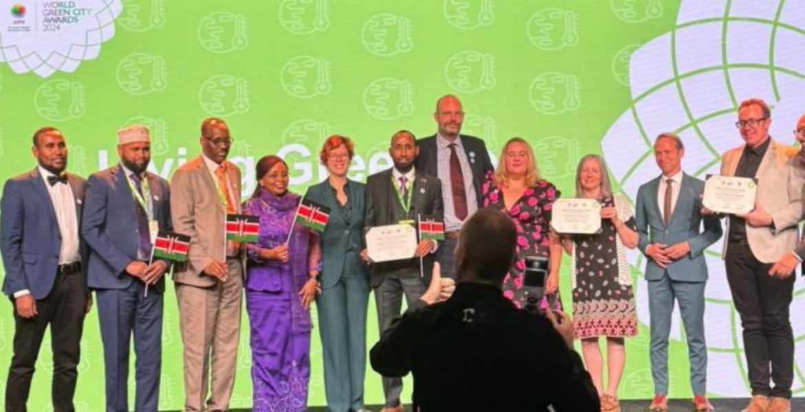 Mandera County representatives receive World Green City Award in the Netherlands Mandera Clinches International Green City Award