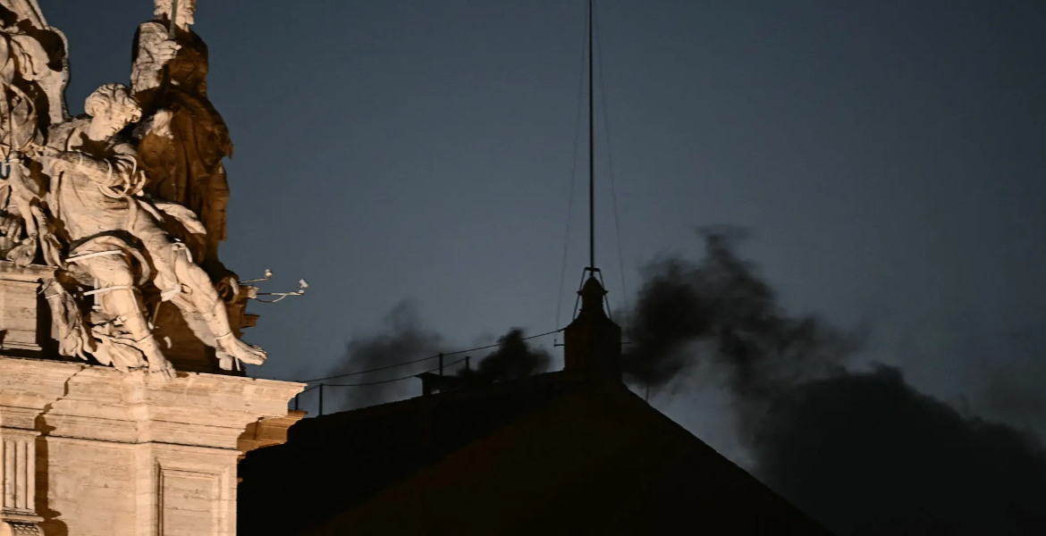 Black Smoke Black Smoke Rises Over Vatican as Papal Conclave Fails to Elect a Pope