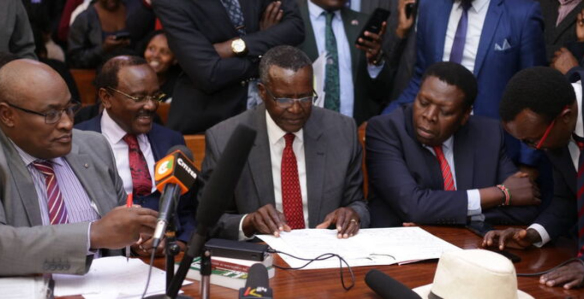 Former Chief Justice David Maraga and Other Senior Lawyers, among them Eugene Wamalwa and Kalonzo Musyoka Legal Heavyweights Rally Behind Activist Rose Njeri in Milimani Court Cybercase