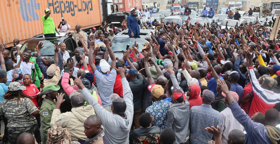 Former Deputy President Rigathi Gachagua and Wiper Leader Kalonzo Musyoka Kalonzo and Gachagua Rally Against Ruto’s Influence in Ukambani Region