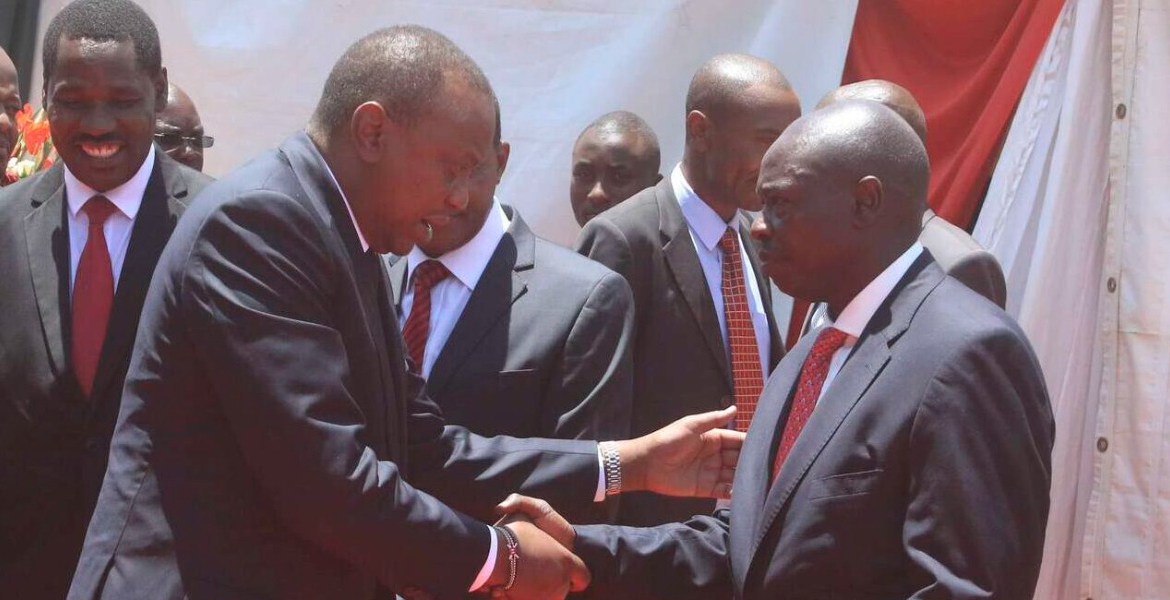 Former President Uhuru Kenyatta and Former DP Rigathi Gachagua Mt. Kenya Votes Up for Grabs as Old Alliances Break and New Ones Emerge