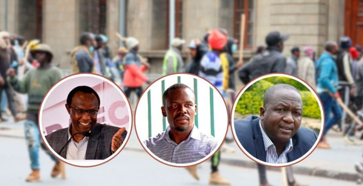 rom left: Economist Dr David Ndii, National Assembly Majority Whip Sylvanus Osoro and Tiaty Member of Parliament William Kamket / Nation Ruto Allies Turn Up the Heat Ahead of Protest Anniversary