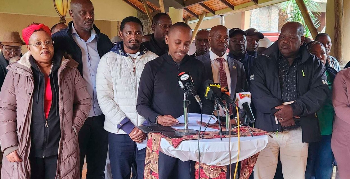 A Section of Mount Kenya MPs Mount Kenya MPs Demand Justice Over July Protest Deaths and Destruction