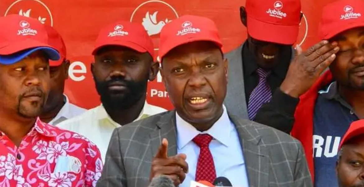 Jubilee Party Secretary-General Jeremiah Kioni Kioni Accuses Raila of Misusing Uhuru’s Name in Government Engagement Narrative