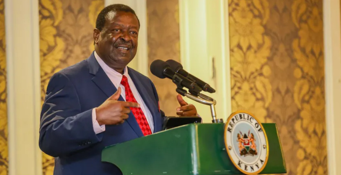 Prime Cabinet Secretary Musalia Mudavadi Mudavadi Condemns Gachagua for Urging US Probe into Kenyan Government