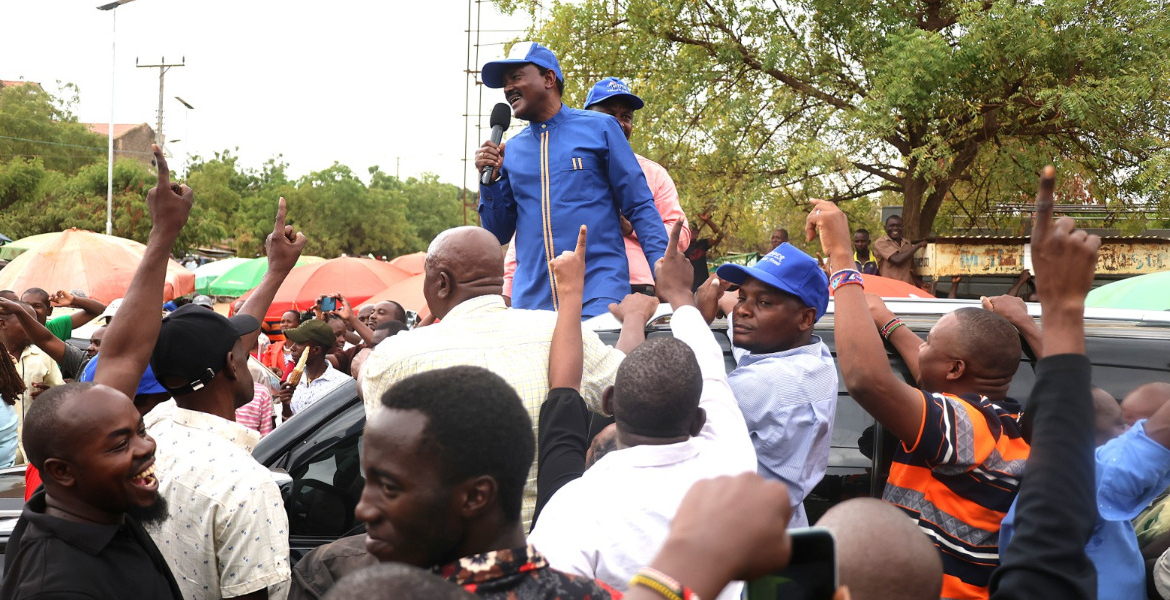 Wiper Leader Kalonzo Musyoka Kalonzo Heckled with ‘Tutam’ Chants at Tharaka Nithi Rally
