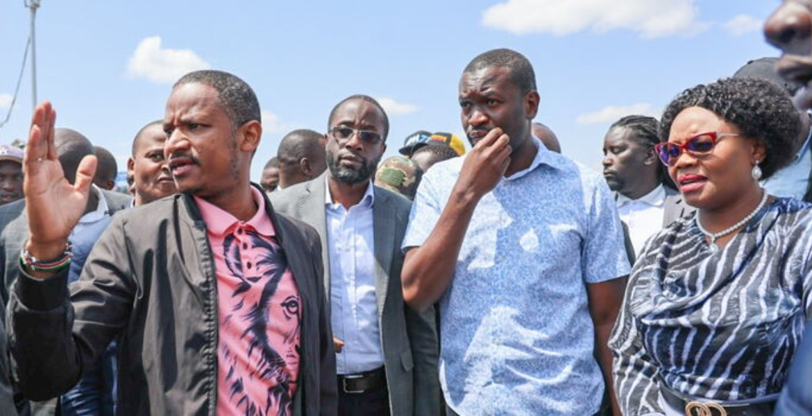 Embakasi East MP Babu Owini, Nairobi Senator Edwin Sifuna and Githunguri Member of Parliament Gathoni Wamuchomba Senator Edwin Sifuna Calls for Impeachment of Health CS Aden Duale Over SHA Financial Misconduct