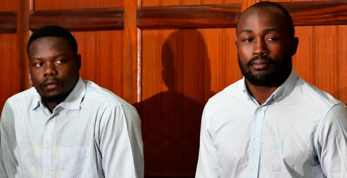 Olaba (left) and Wanyama High Court Upholds Six-Year Jail Term for Former Rugby Player Alex Olaba