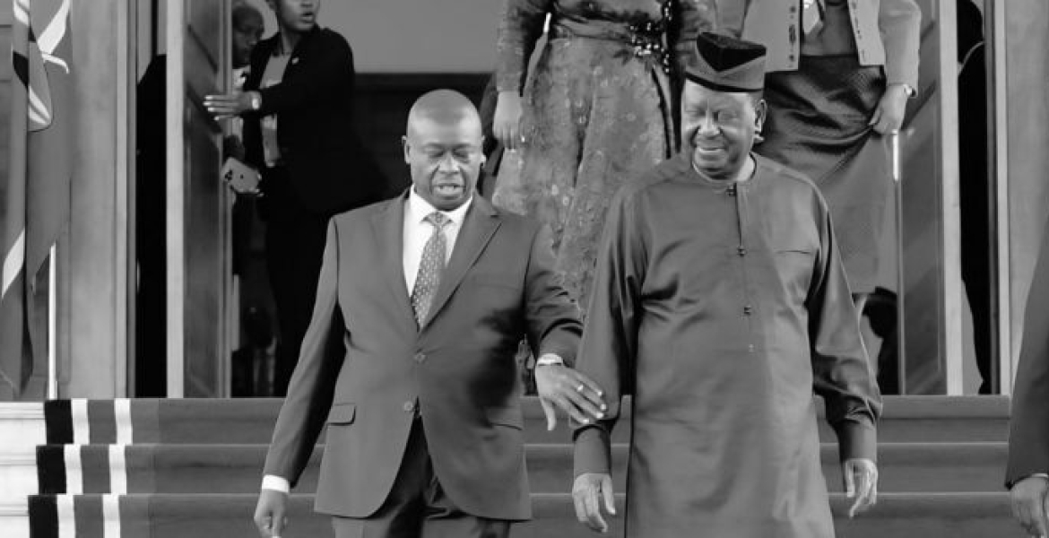 Former Deputy President Rigathi Gachagua and Prime Minister Raila Odinga Gachagua Missing at Raila’s State Funeral as Political Leaders Unite