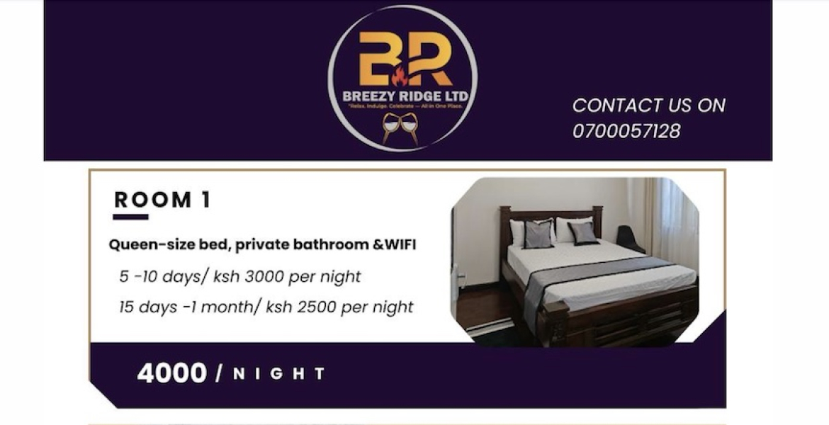 Traveling to Kenya? Rooms Available in Nairobi at Discounted Rates