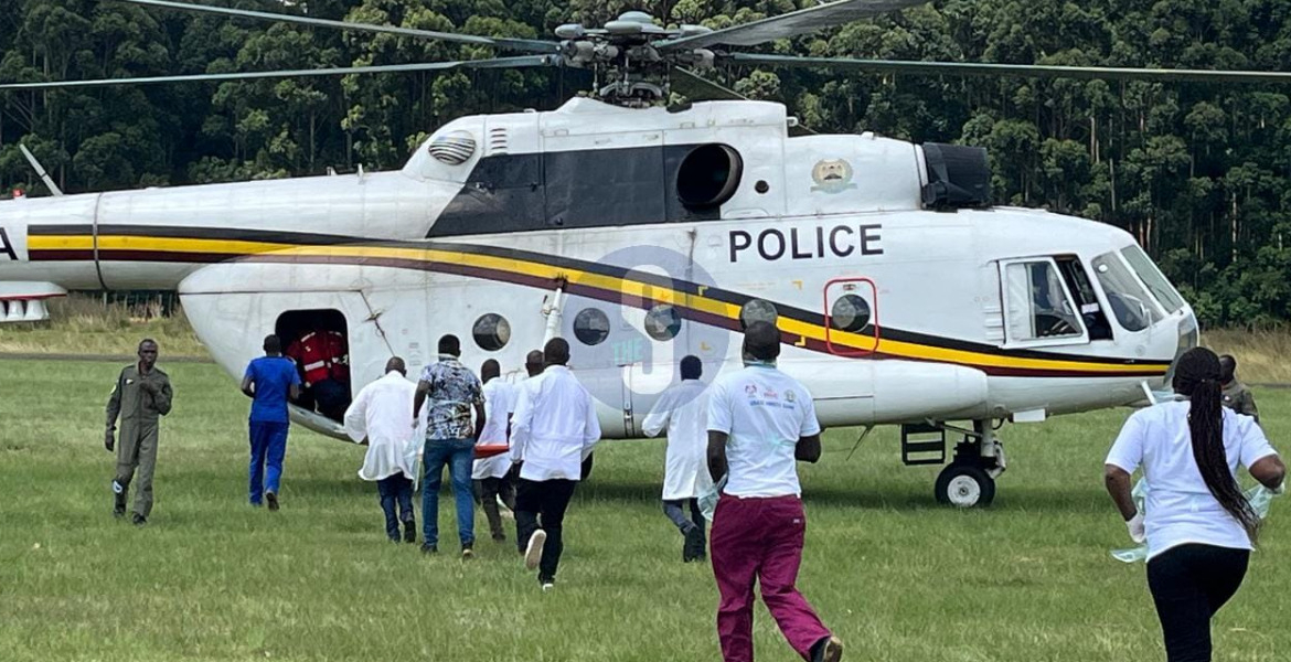 Medics Rushed to Receive the Injured at Eldoret Airstrip Kerio Valley Mudslides Leave at Least 20 Dead as Rescue Operations Continue