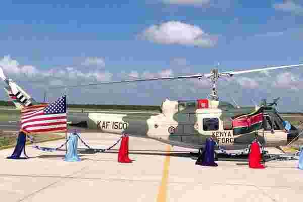 US Delivers War Chopper to Kenyan Forces