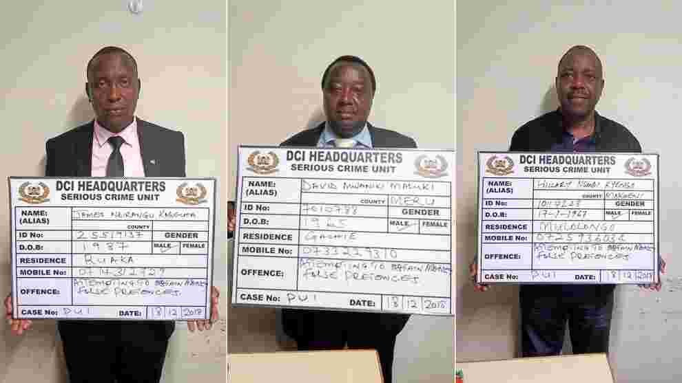Three Busted Extorting Cash from TSC CEO Nancy Macharia While Posing as DCI Detectives