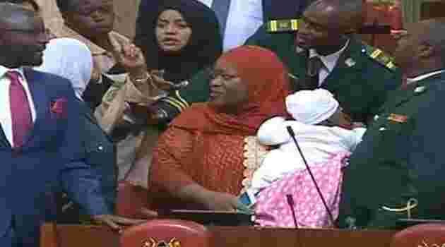 Woman Rep. Zuleikah Hassan Kicked Out for Carrying Baby into Parliament Chambers
