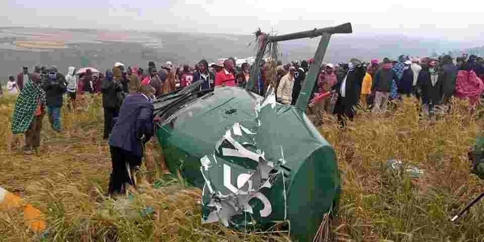 Video Captures Moment Chopper Carrying Narok Governor Ole Tunai Crashed