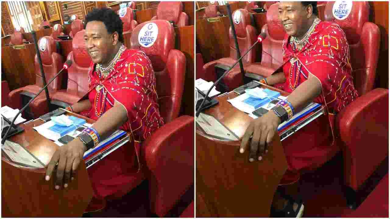 Senator Ledama Ole Kina Causes a Stir as He Enters Senate Chambers Dressed in Maasai Attire