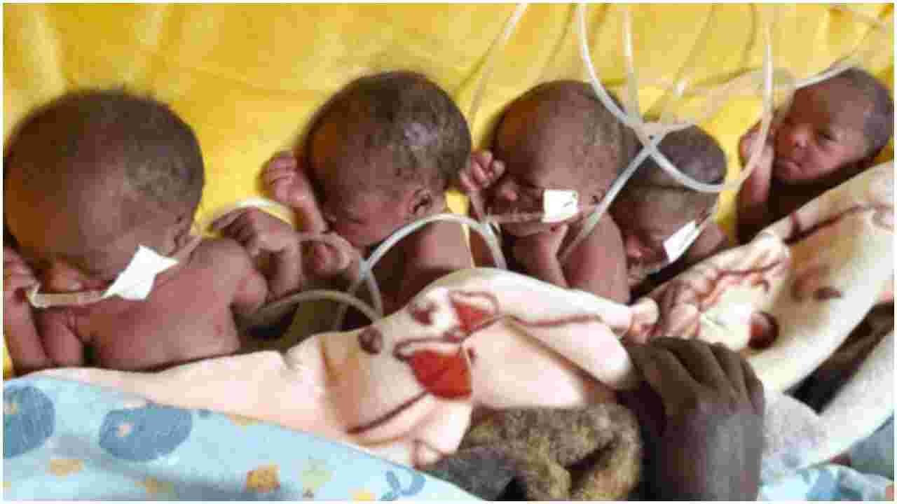 Kenyan Man Seeks Help from Well-Wishers as Wife Gives Birth to Five Babies