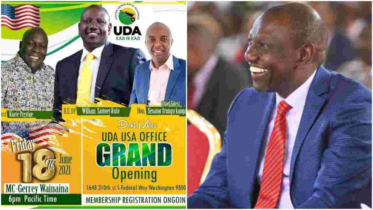 Deputy President William Ruto's UDA Party to Open Diaspora Office in the US
