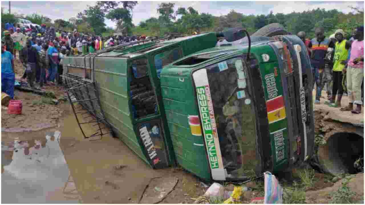 11 People Killed After Passenger Bus Plunges into a River in Embu