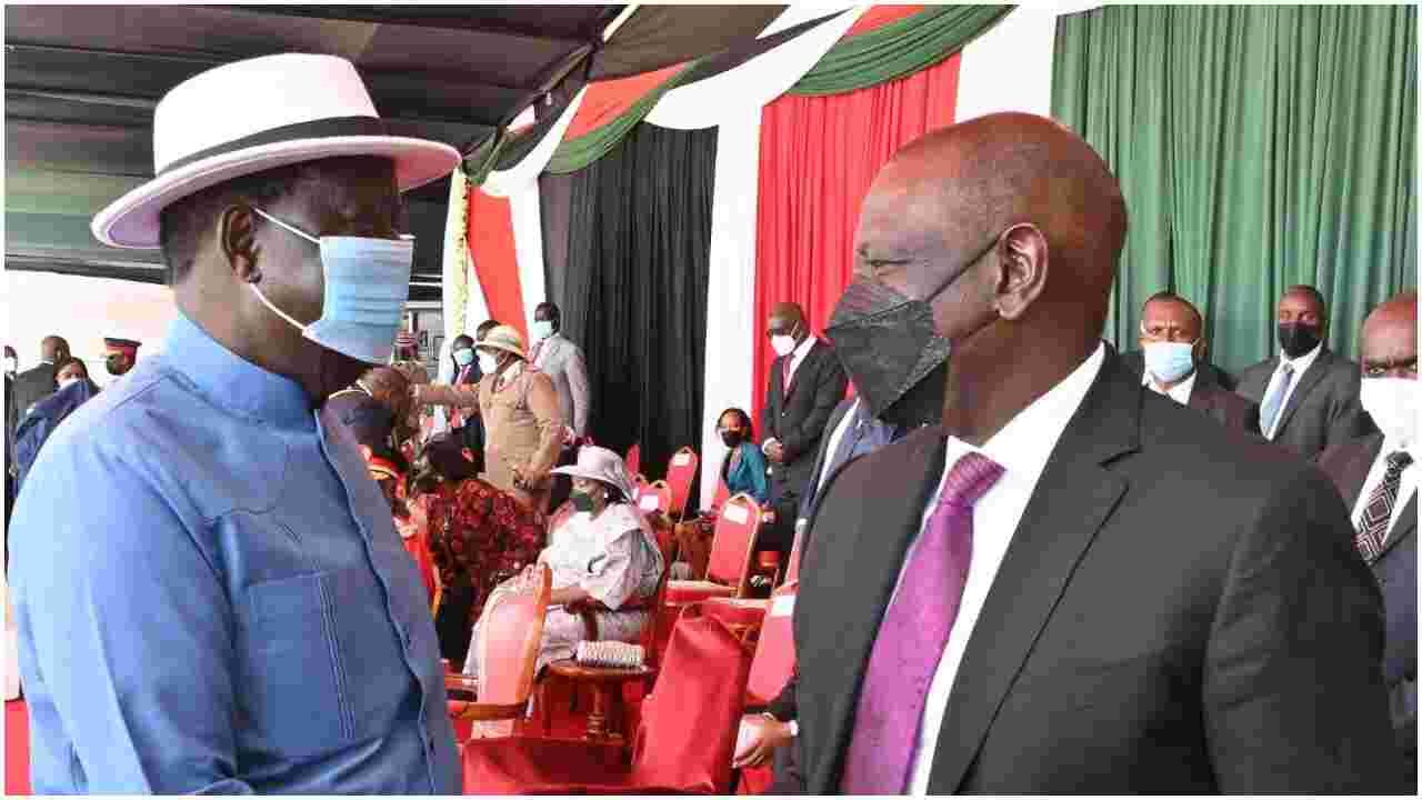 New Opinion Poll Places Raila Ahead of Ruto in the 2022 Presidential Race