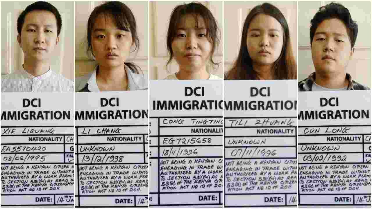 Eight Chinese Nationals Fined Sh50,000 Each for Working in Kenya without Permits