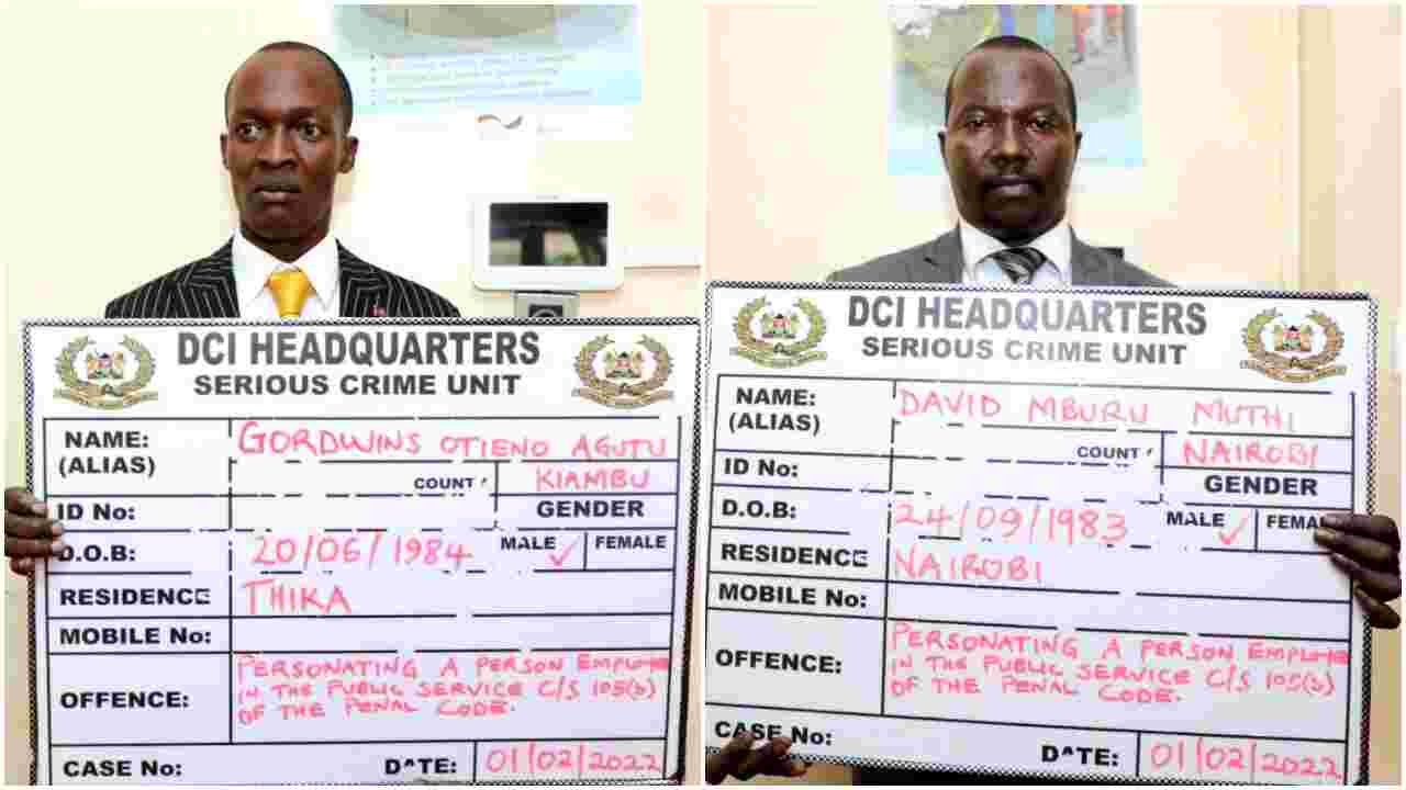 Two Suspects Impersonating EACC Officials Arrested in Nairobi