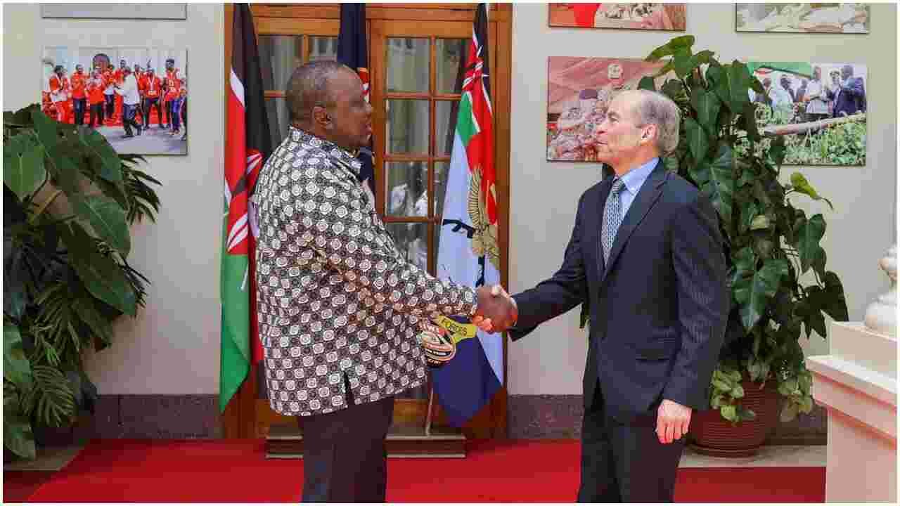 US Billionaire Businessman Fisk Johnson Pays a Courtesy Call on President Uhuru