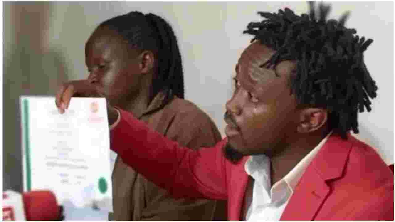 Singer Bahati Breaks Down in Tears After Jubilee Recalls His Nomination Certificate