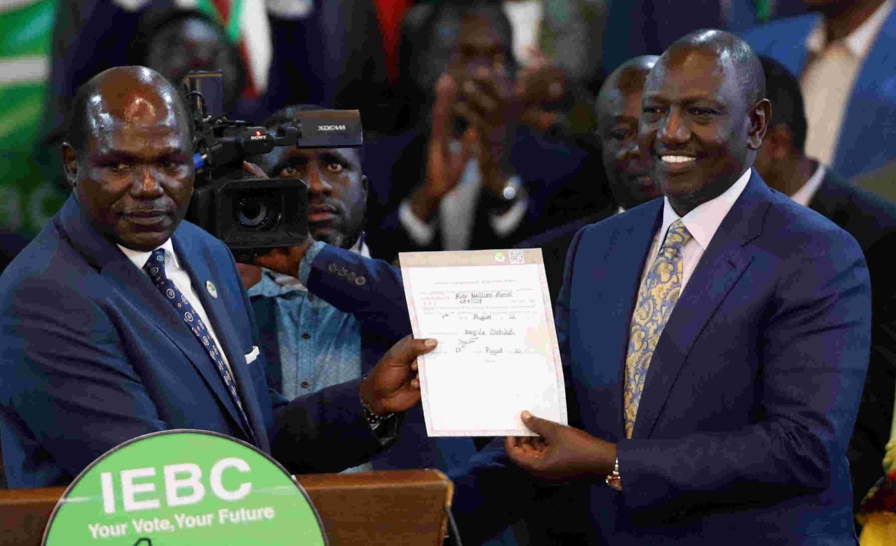 Ruto Declared President-Elect After Attaining 7.1 Million Votes