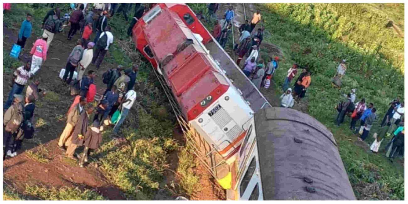 Train Carrying 250 Passengers Derails along Nairobi-Kisumu Railway