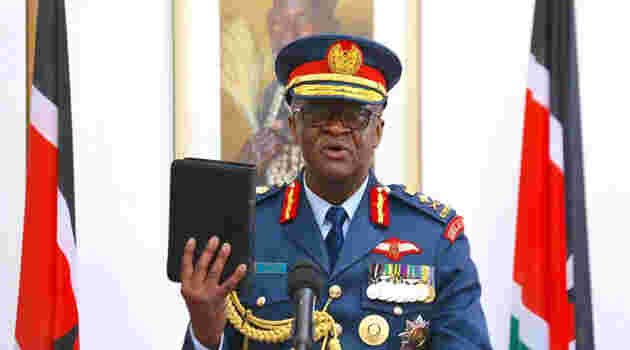 General Francis Ogolla Sworn In as the New Chief of Defense Forces in Kenya