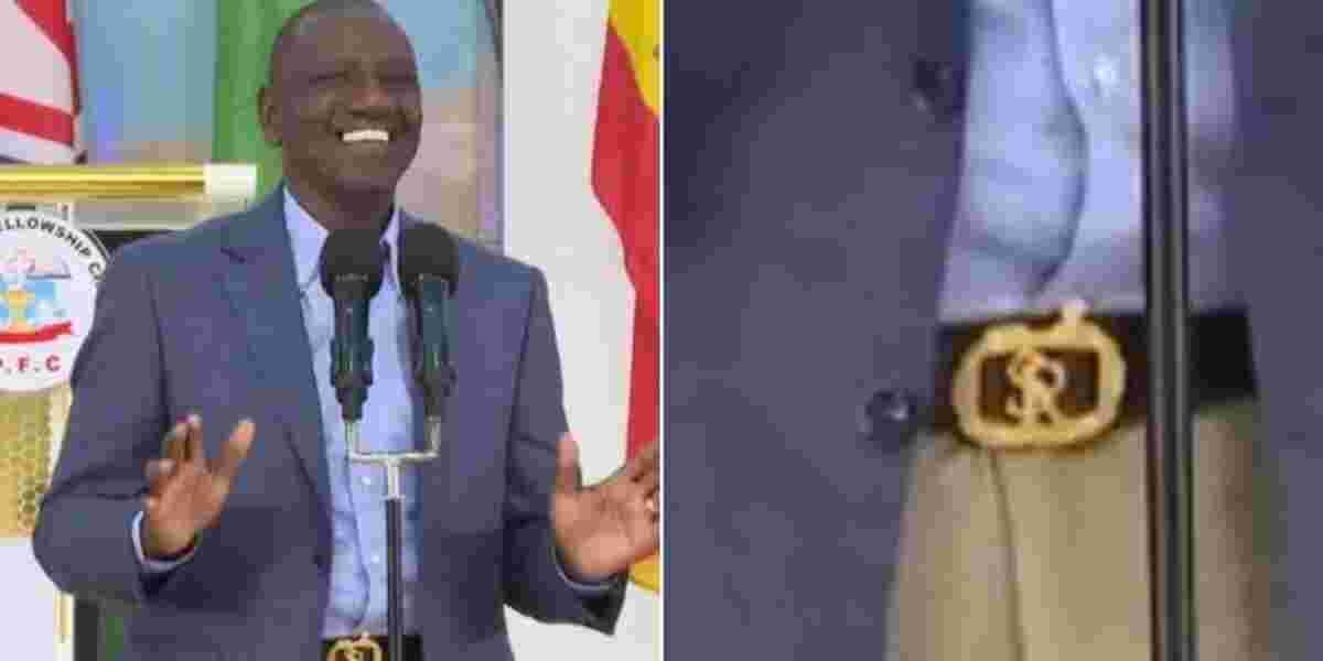 Ruto's Ksh428,000 Belt Leaves Kenyans Abuzz with Speculation